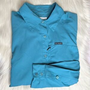 Columbia Kestrel Trail Lite Vented Long Sleeve Button Up shirt Women’s Small